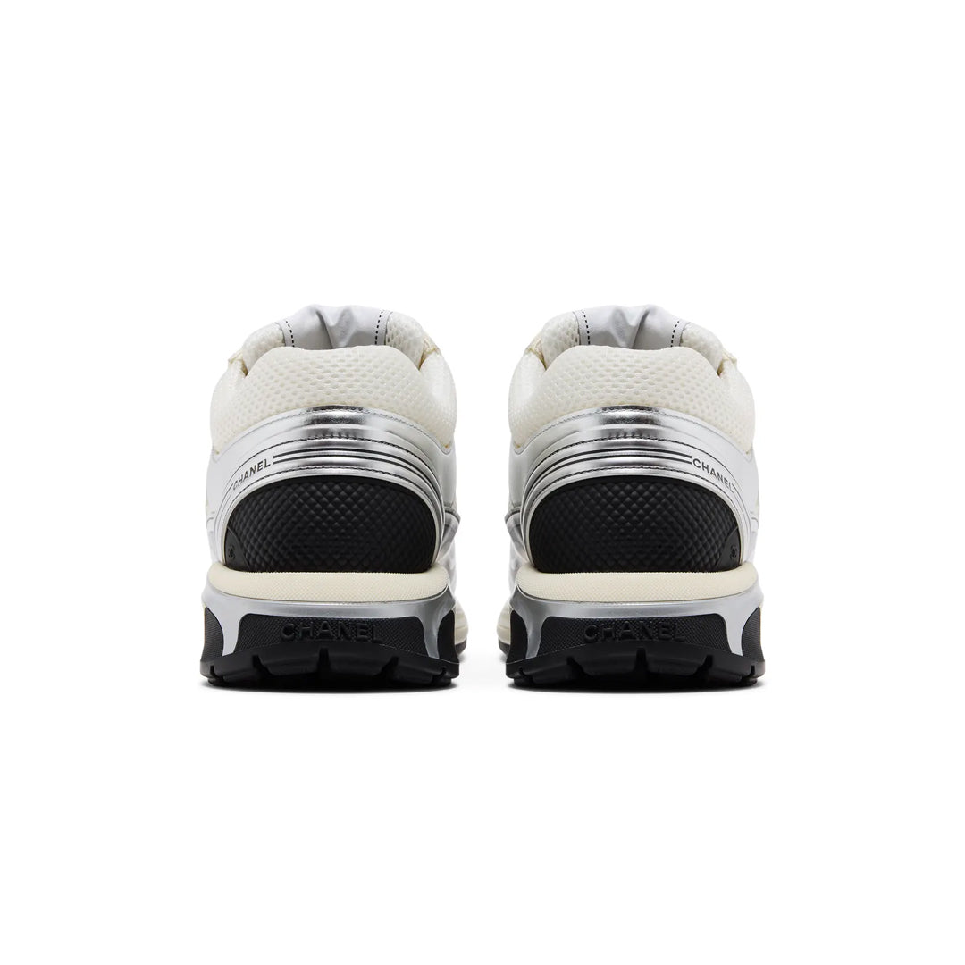 Chanel Logo CC White Silver