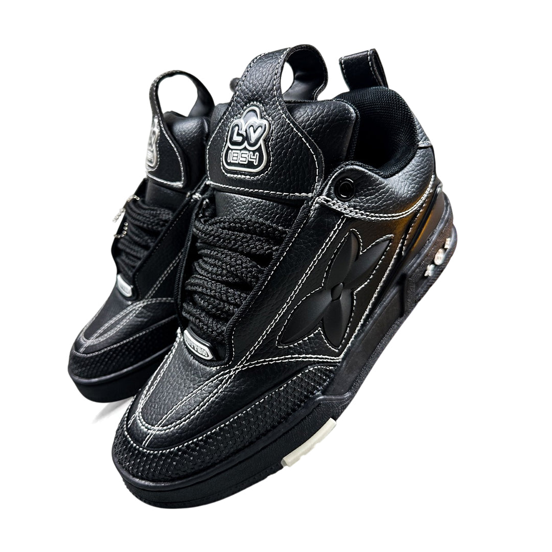 Baskets Louis Vuitton LV Trainer - Noir - Taille 42 - Occasion - Sneaker Homme