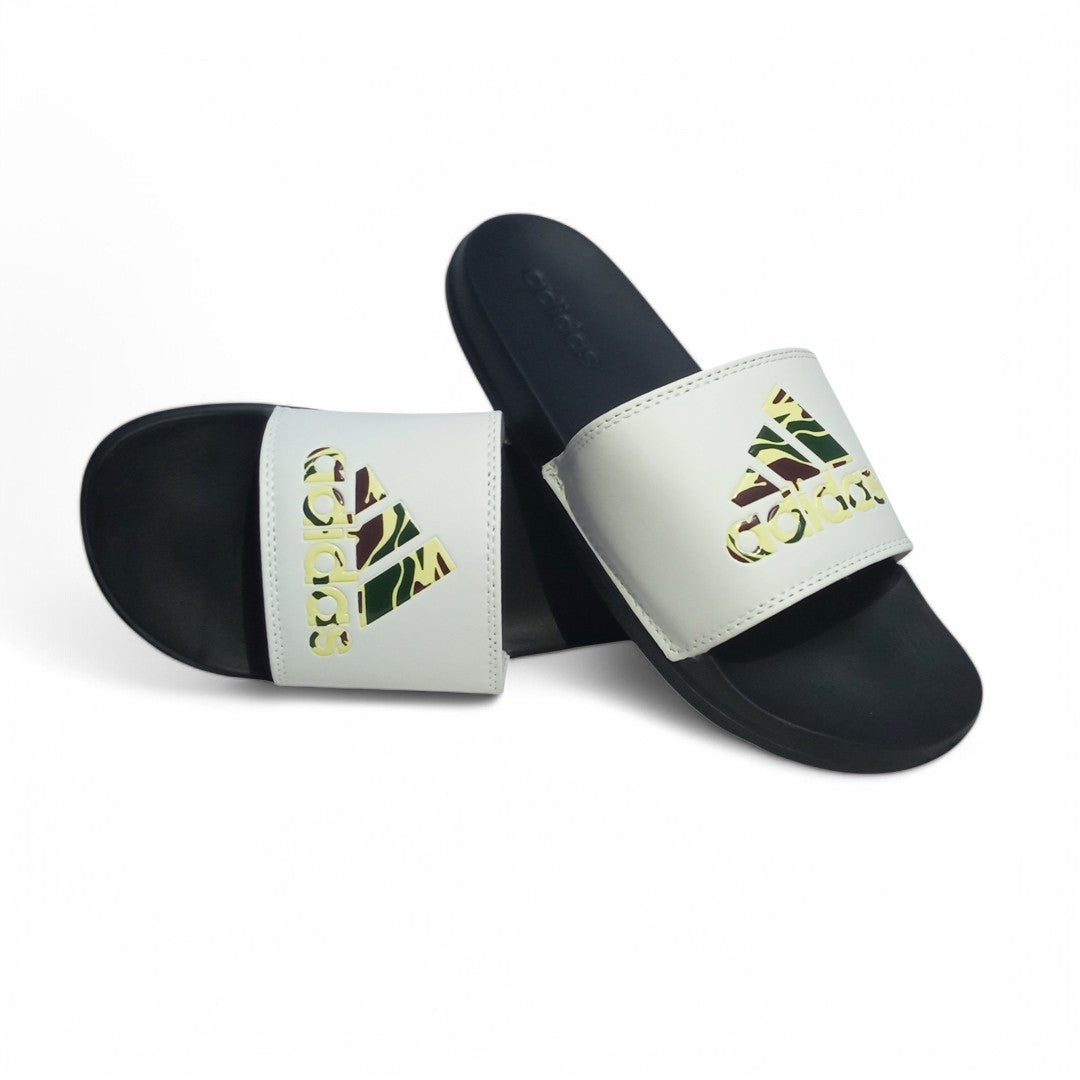 Adidas Adilette Comfort Camo Blanc